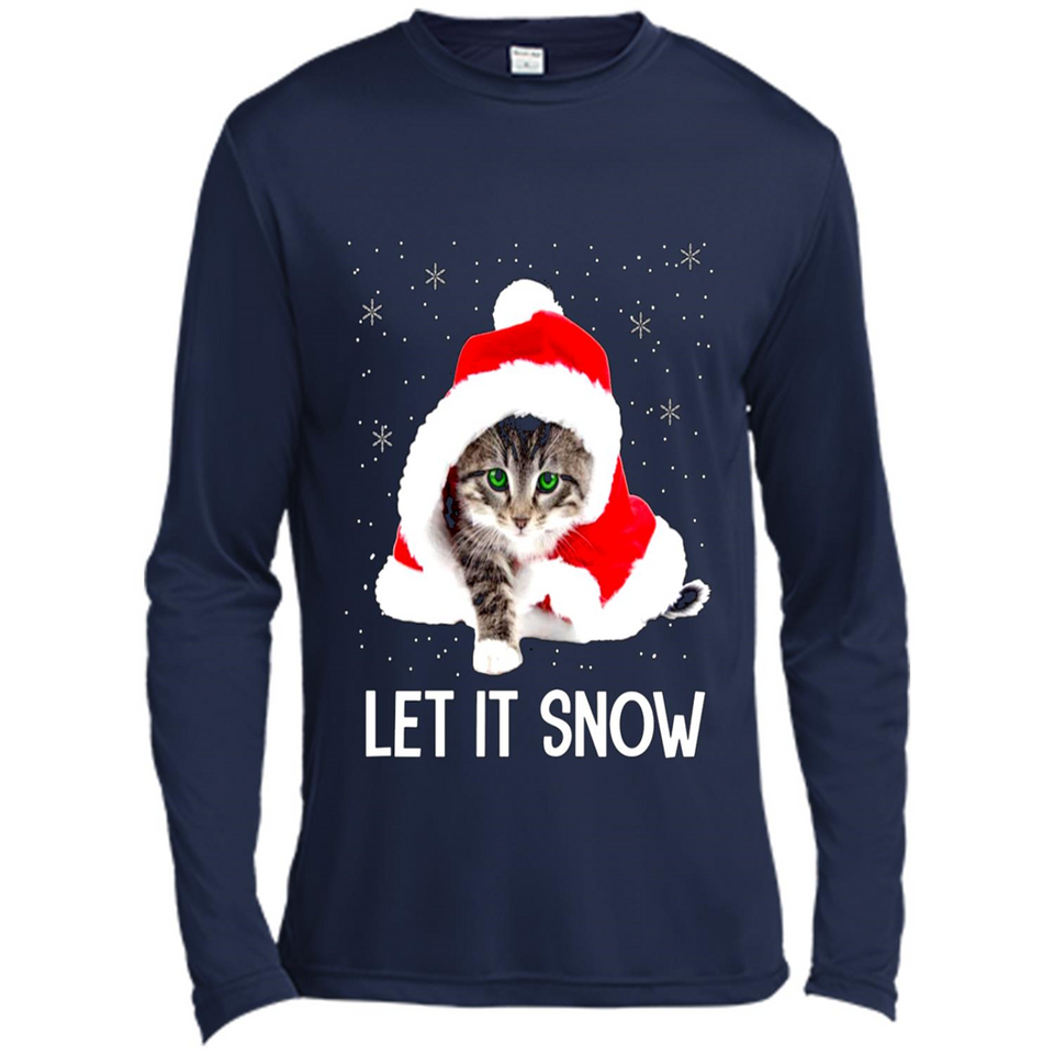 Let It Snow Cat Christmas sweater PINGPONG