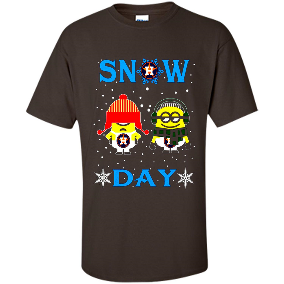 Snow Day Shirt For Houston Astros Vs Minion Fans pingpong