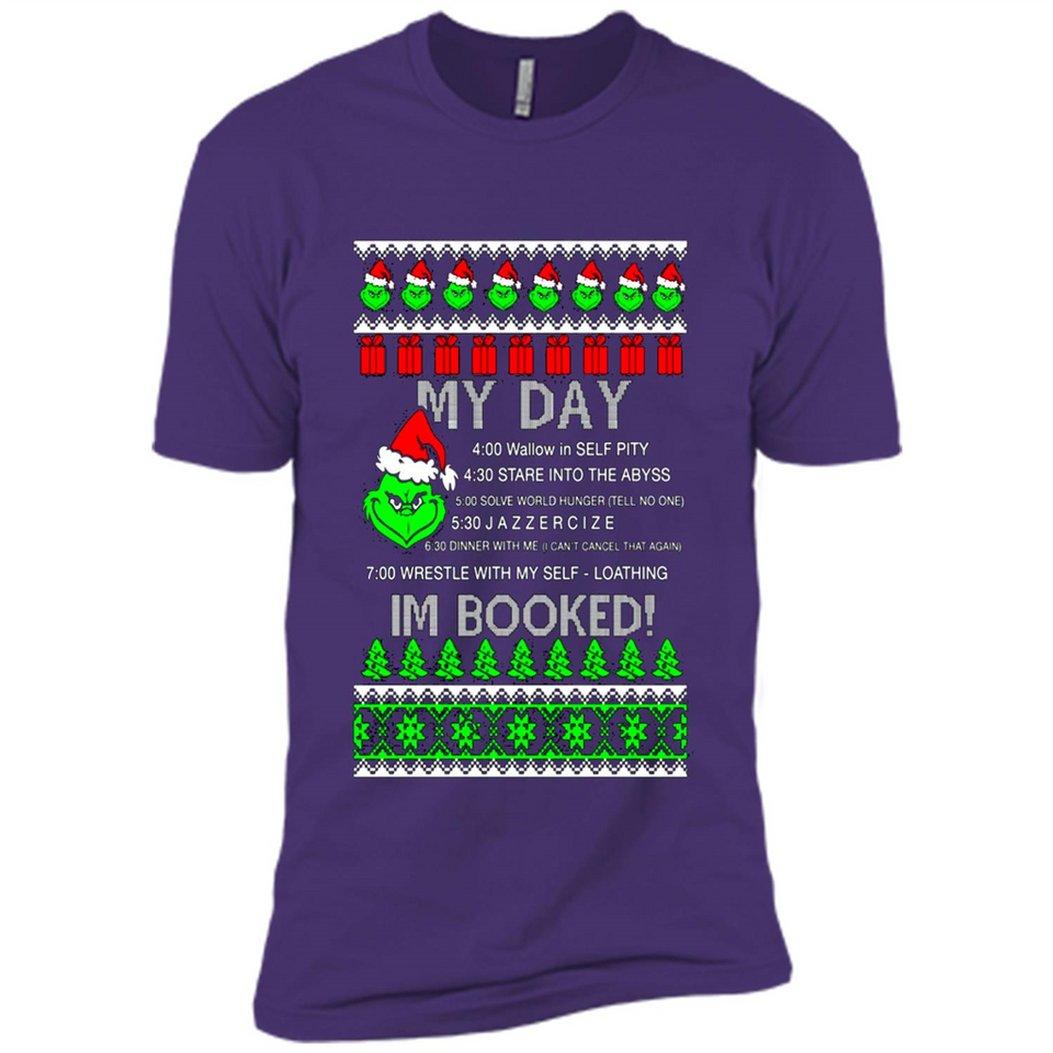 Mr Grinch my day I’m booked Christmas sweater PINGPONG