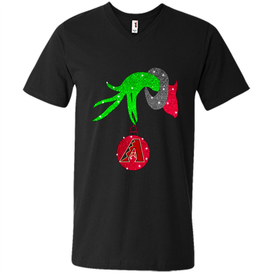 GRINCH HAND HOLDING ARIZONA DIAMONDBACKS GLITTER CHRISTMAS PINGPONG