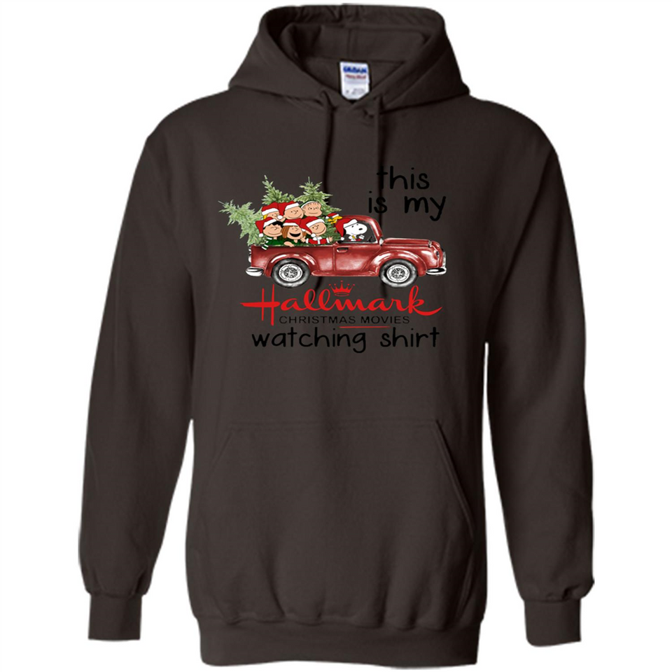 Snoopy This Is My Hallmark Christmas Movies Watching T-Shirt - Hoodie