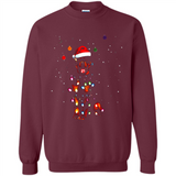 Rottweiler Santa Lights Christmas Dog Xmas Sweatshirt - Sweatshirt