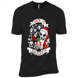 Christmas Shirt, Santa Nice Or Naughty Xmas - Premium Short Sleeve T-Shirt
