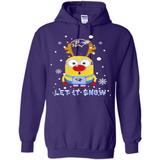 Minion Baltimore Ravens Ugly Christmas Sweater Let it Snow - Hoodie