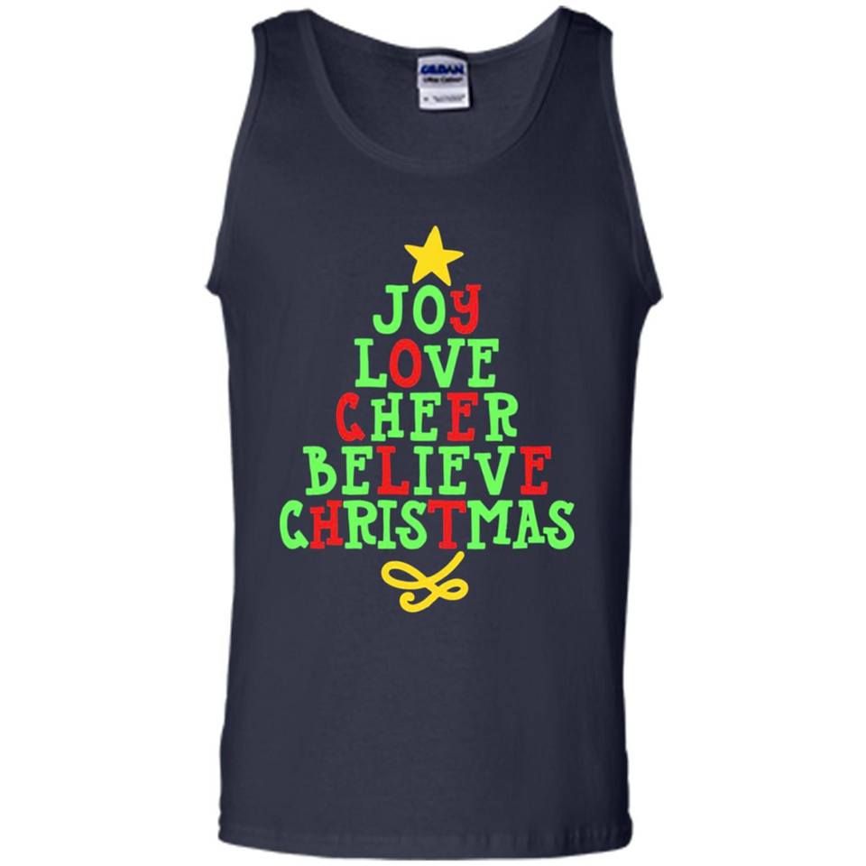 Joy Love Cheer Believe Christmas Tree