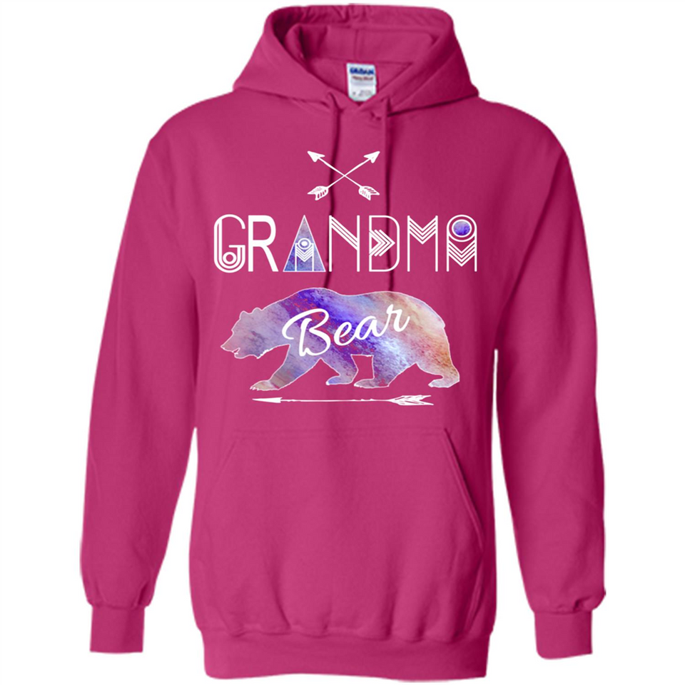 Grandma Bear Shirt Tribal Family Vacation & Camping Tee - Hoodie