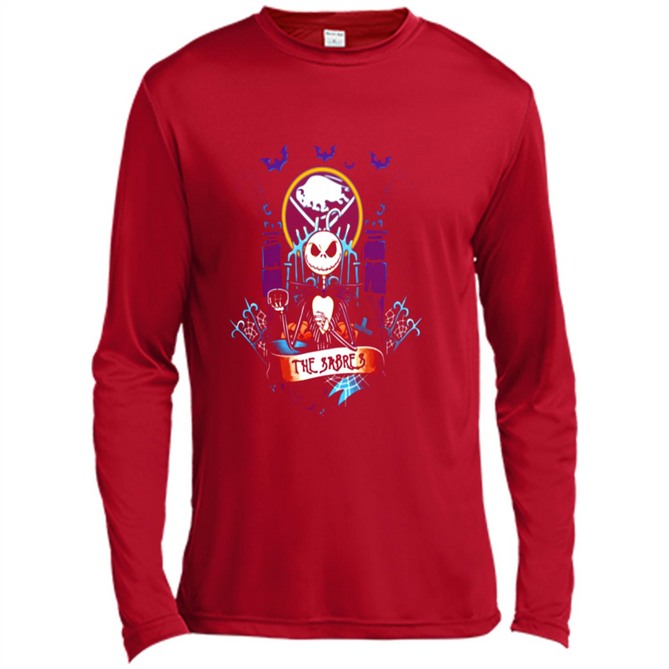 Buffalo Sabres Halloween The Nightmare Before Christmas - Canvas Long Sleeve T-Shirt