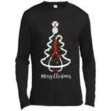 Christmas tree Nurse merry Christmas - Canvas Long Sleeve T-Shirt