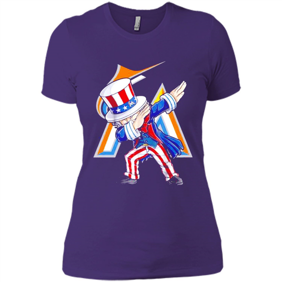 MLB MIAMI MARLINS UNCLE SAM DABBING INDEPENDENCE DAY
