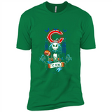 Chicago Bears Halloween The Nightmare Before Christmas - Premium Short Sleeve T-Shirt