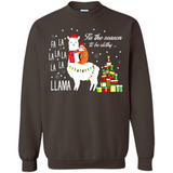Llama Tis the season to be slothy Christmas sweatshirt PINGPONG - Sweatshirt