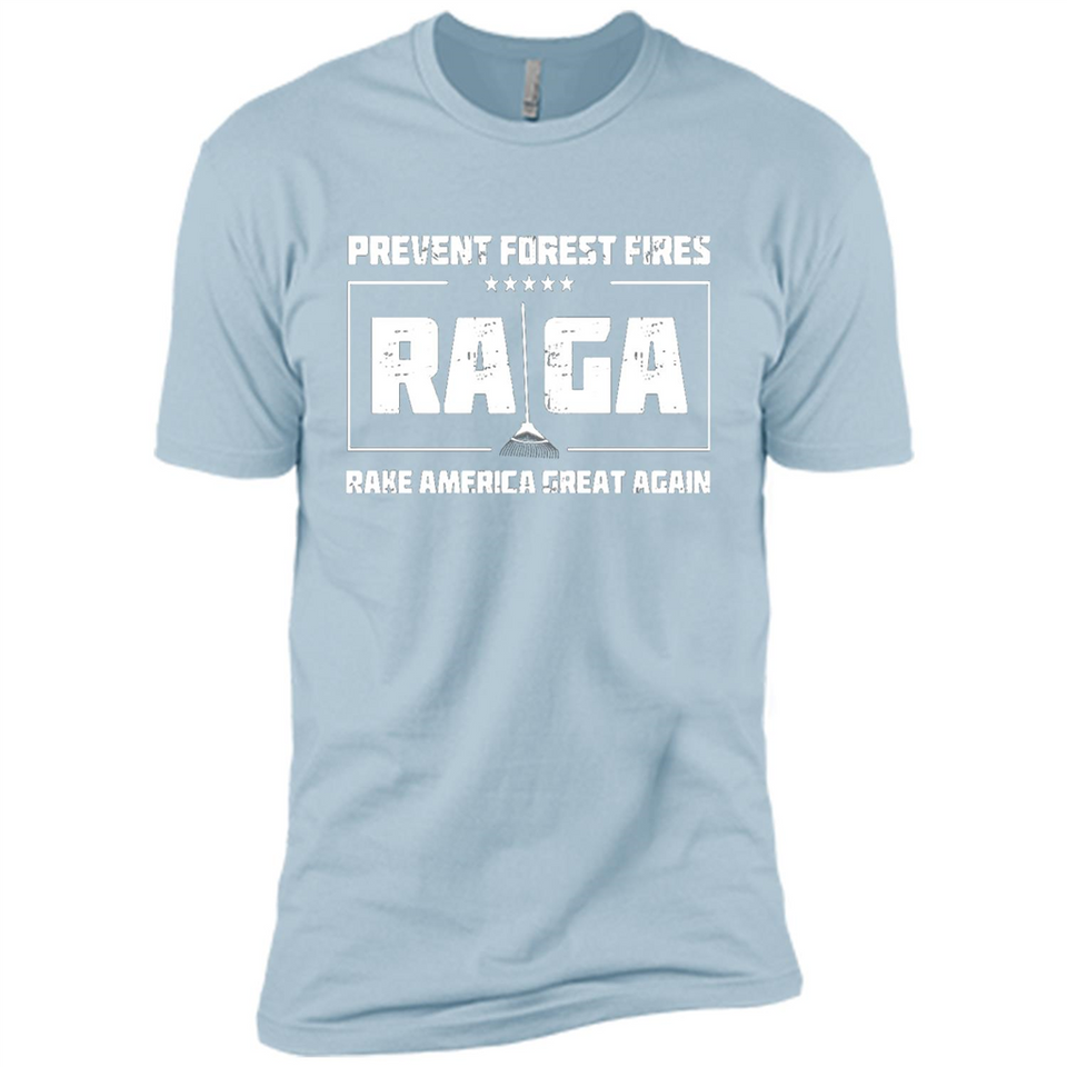 Prevent Forest Fires Rake America Great Again Shirt PINGPONG - Premium Short Sleeve T-Shirt