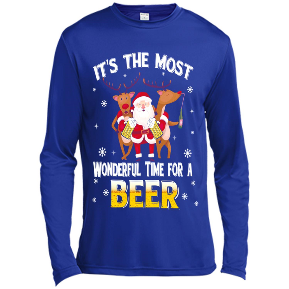 Its The Most Wonderful Time for a Beer - Canvas Long Sleeve T-Shirt