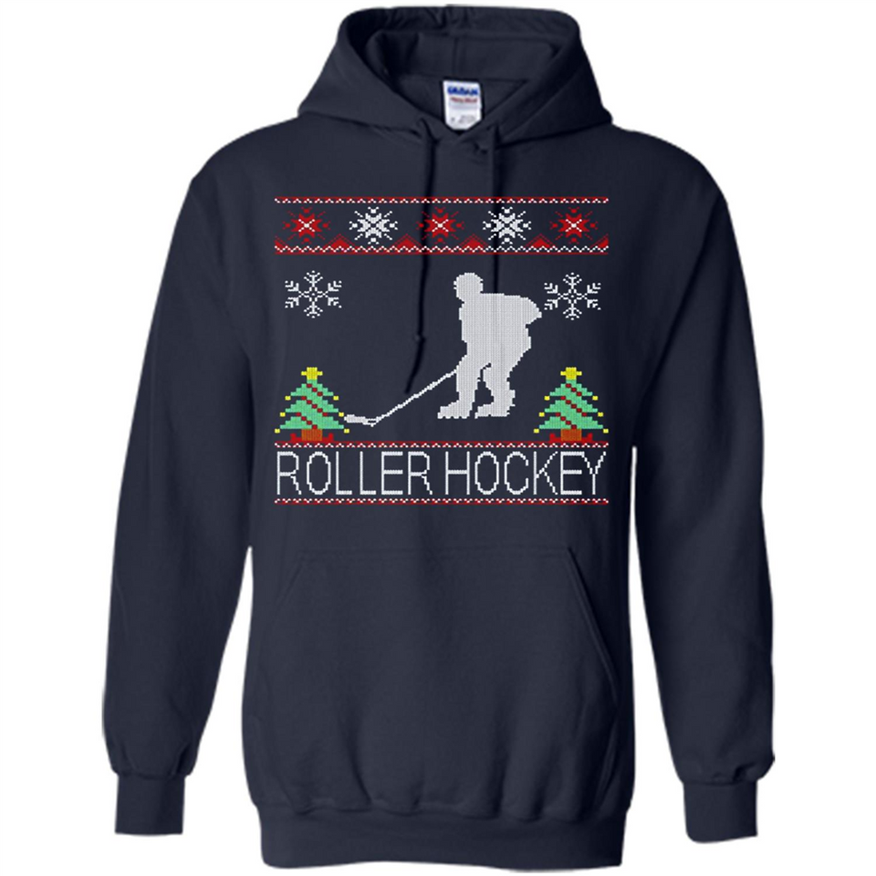 roller hockey Christmas ugly