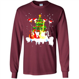 Santa Hat Electric Guitar Classical Guitar Christmas shirt Ladies' Boyfriend