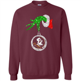Amazing Florida State Seminoles Glitter Grinch Monogram Ornament Christmas Gift - Sweatshirt