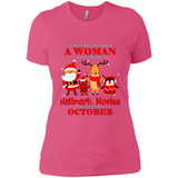 Never Underestimate An October Woman Watches Hallmark Movies Sweatshirt PINGPONG