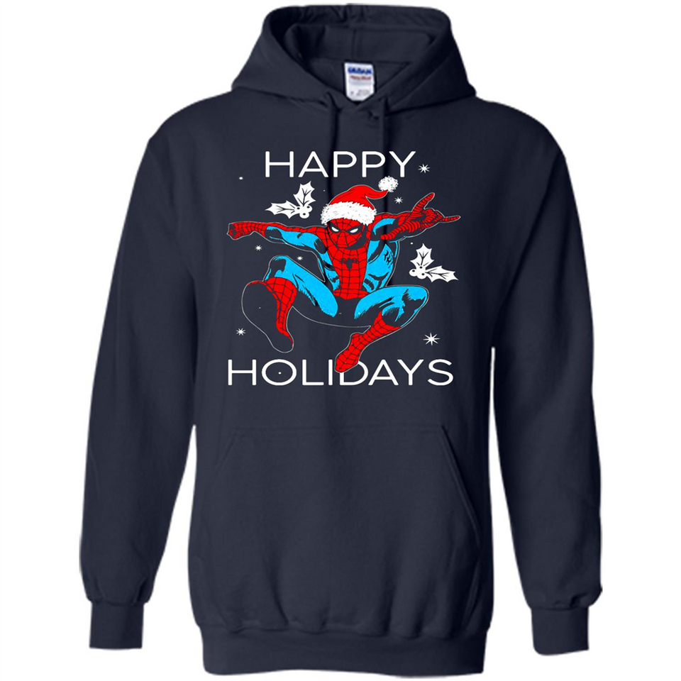 Marvel Spider Man Happy Holidays Santa Christmas Mug PINGPONG - Hoodie