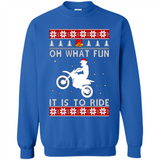 Motocross oh what fun it is to ride Christmas sweater PINGPONG