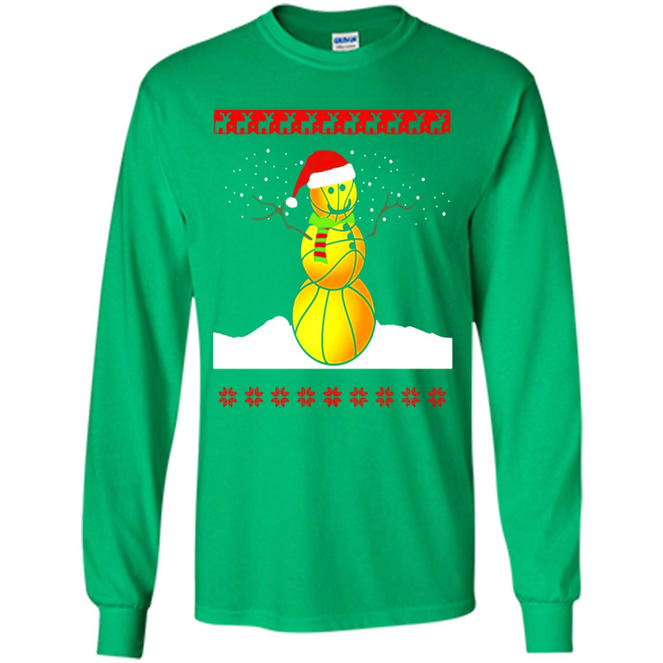 Basketball Santa Funny Christmas - Long Sleeve T-Shirt