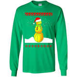 Basketball Santa Funny Christmas - Long Sleeve T-Shirt