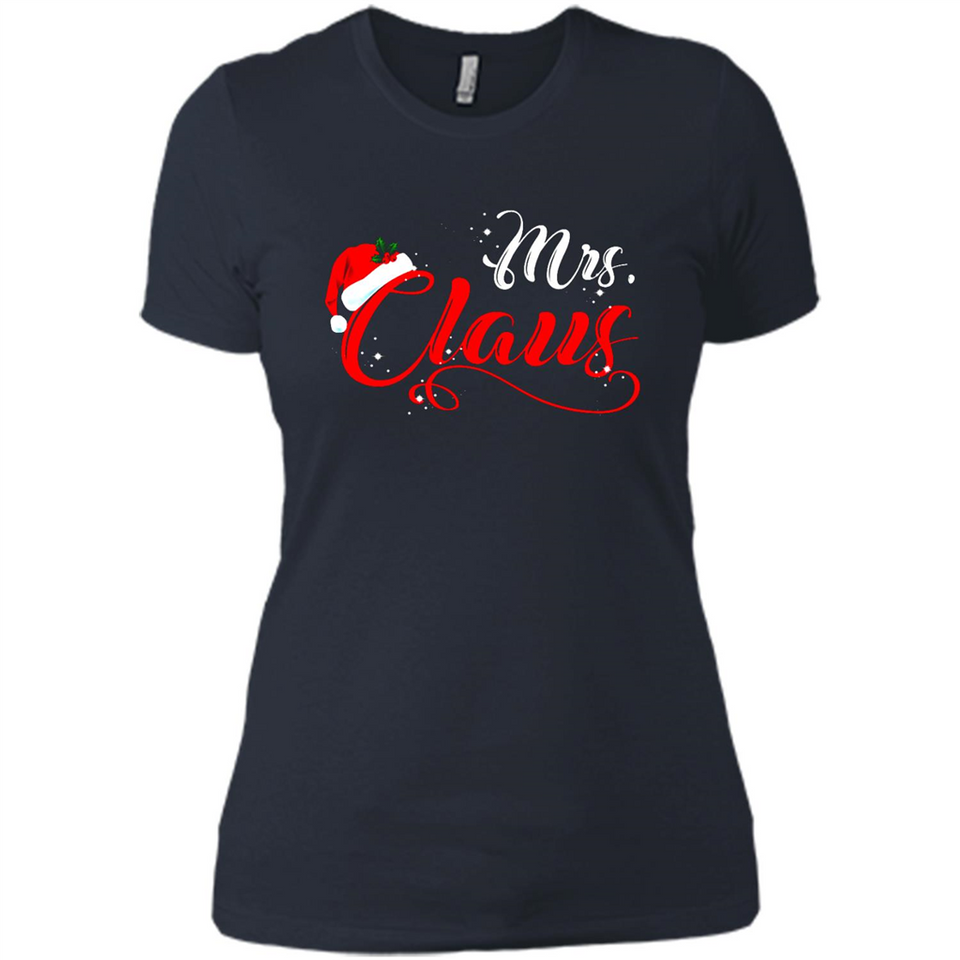 Mrs. Claus Santa Claus Merry Xmas T-Shirt - Ladies' Boyfriend T-Shirt