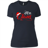 Mrs. Claus Santa Claus Merry Xmas T-Shirt - Ladies' Boyfriend T-Shirt