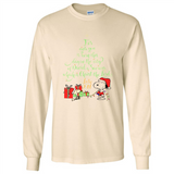 Snoopy Merry Christmas with Christmas tree T-Shirt - Long Sleeve T-Shirt