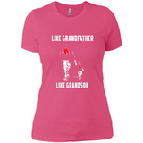 Boston Red Sox GrandFather Like GrandSon - Ladies' Boyfriend T-Shirt
