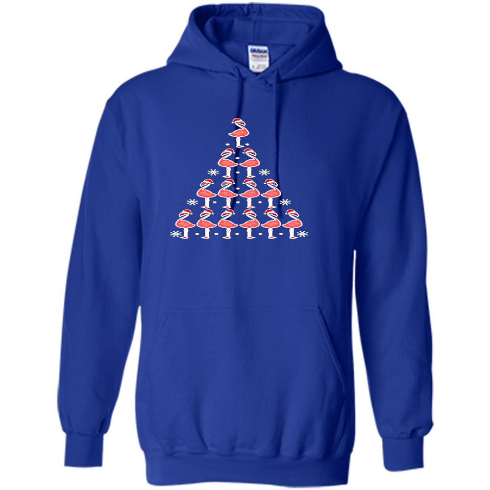 Flamingo Christmas Tree Flamingo - Hoodie