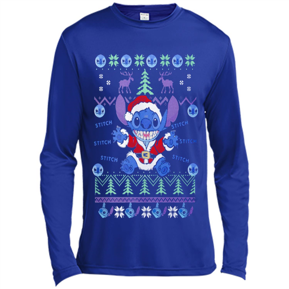 Stitch ugly christmas sweater - Canvas Long Sleeve T-Shirt