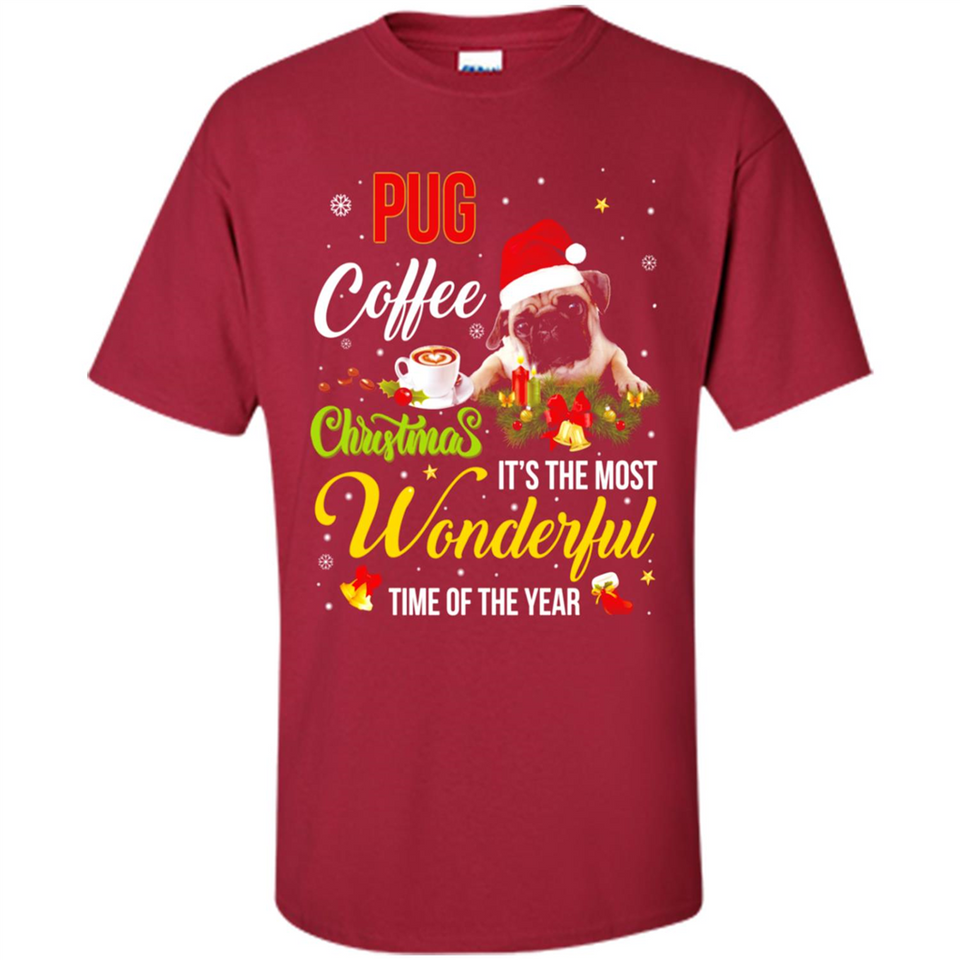 Pug Coffee Wonderful Christmas