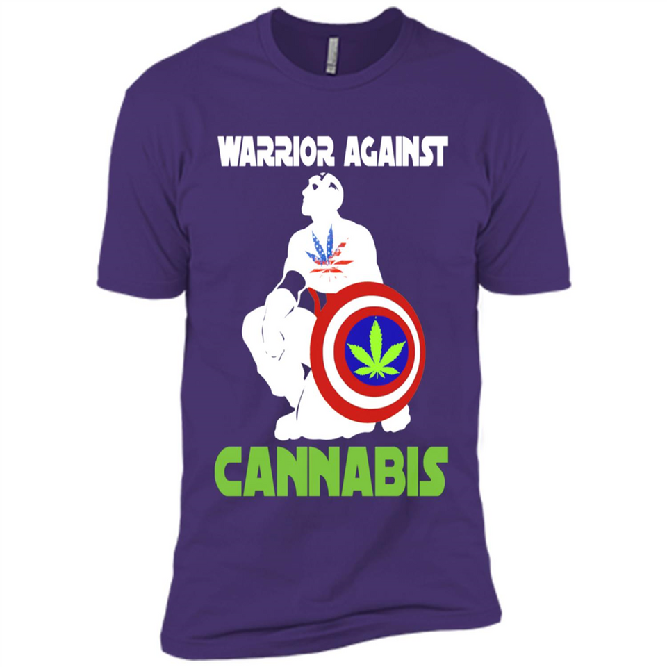 warrior against cannabis - Premium Short Sleeve T-Shirt