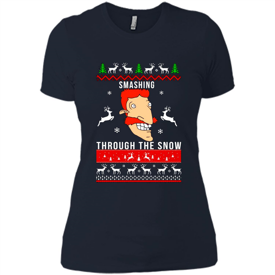 Nigel Thornberry Smashing through the snow Christmas sweatshirt PINGPONG