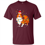 Christmas Lights Shetland Sheepdog Wearing Santa Hat Funny Xmas Mug - Shirt
