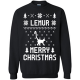 Vintage Tee For Women Men Graphic Shirts Lemur Ugly Christmas Sweater - Sweatshirt