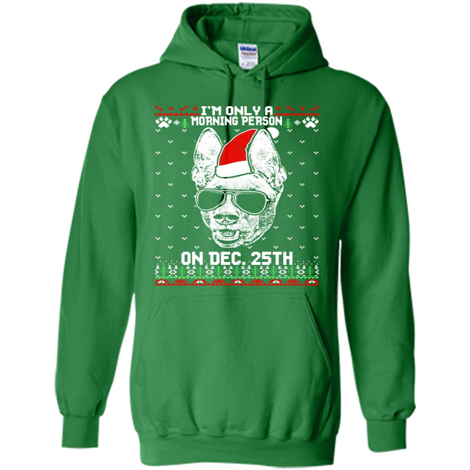 Morning Person Pharaoh Hound Funny Xmas - Hoodie