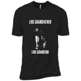 Chicago Cubs GrandFather Like GrandSon - Premium Short Sleeve T-Shirt