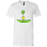 Snoopy Woodstock Shamrock - Canvas Unisex V-Neck