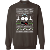 RICK AND MORTY-I TURNED MYSELF INTO A CHRISTMAS SWEATER MORTY UGLY XMAS SWEATER