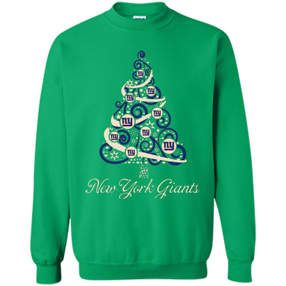 New York Giants NFL Football Team Logo Christmas Tree T-Shirt - Sweatshirt