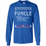 Mens Christmas Funcle Definition - Long Sleeve T-Shirt
