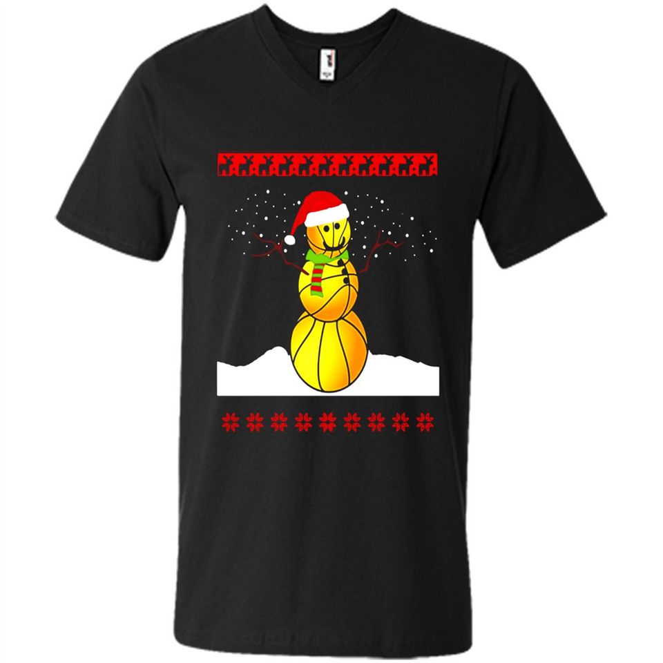 Basketball Santa Funny Christmas - Men's V-Neck