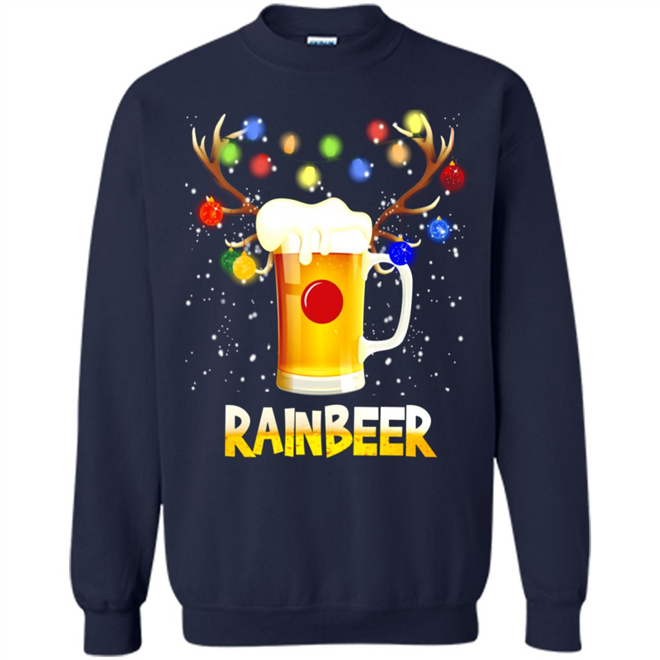 Rainbeer Christmas Reindeer Beer Drinking