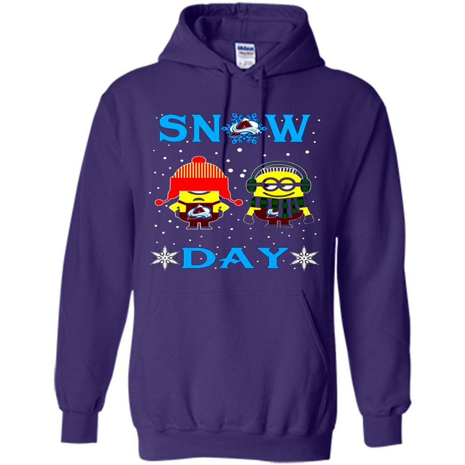 Snow Day Shirt For Colorado Avalanche Vs Minion Fans pingpong