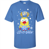 Minion Anaheim Ducks Ugly Christmas Sweater Let it Snow - Shirt
