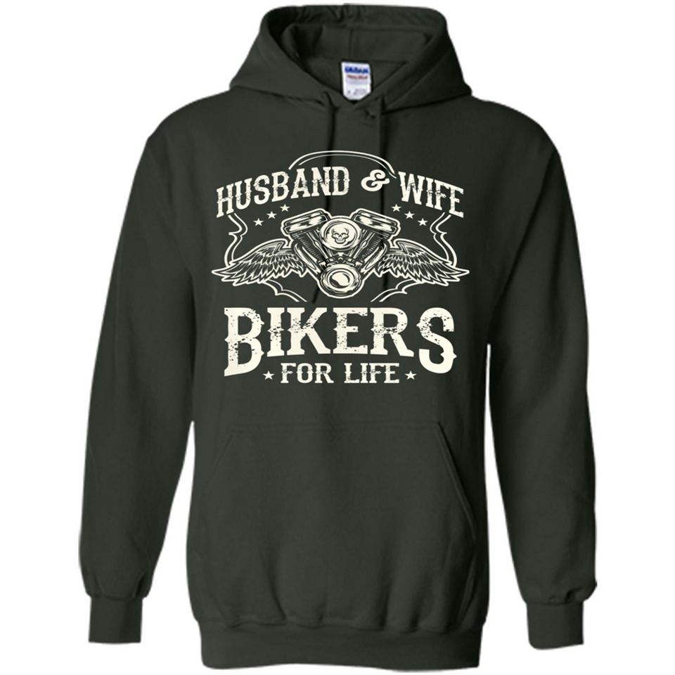 Husband & Wife Biker For Life Couple