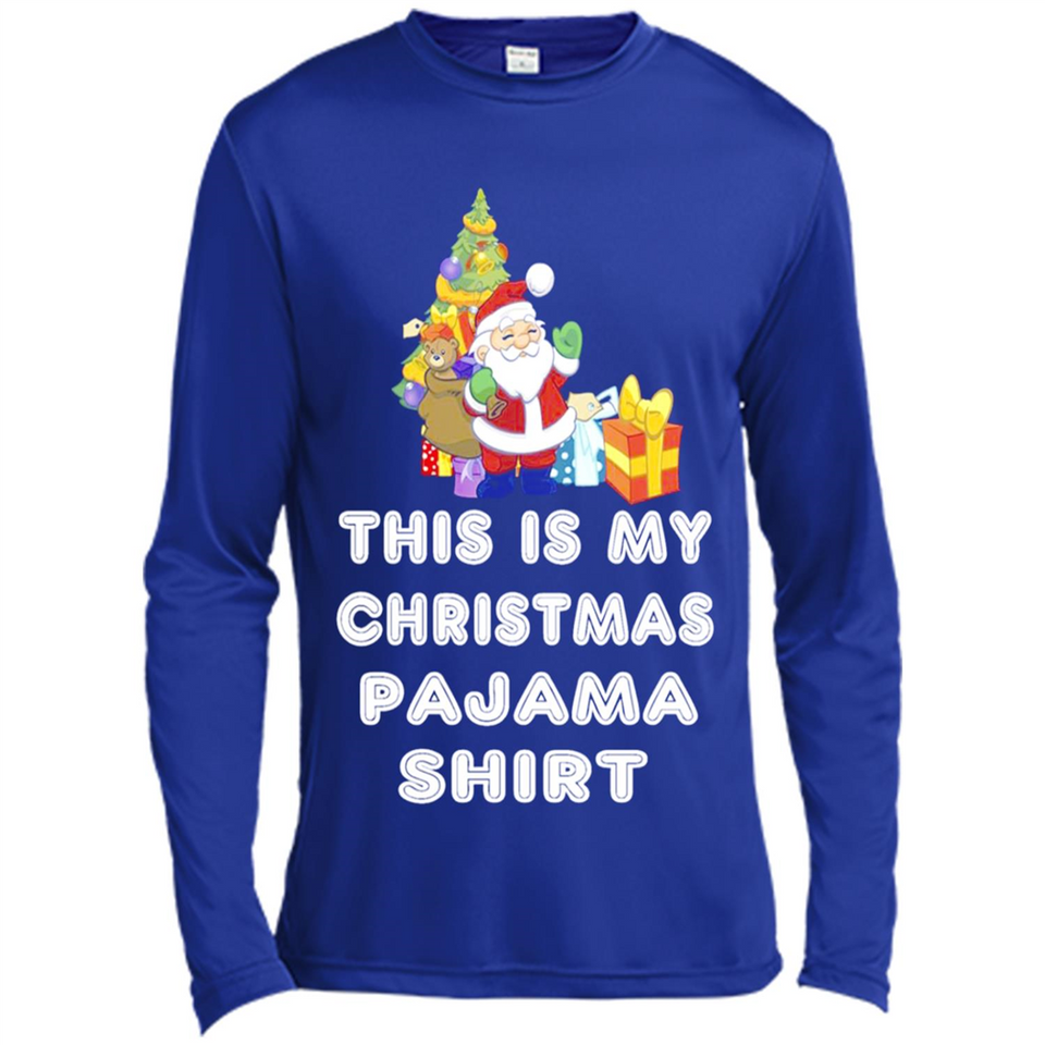 This is My Christmas Pajama Shirt - Santa Bear Tree Gift Tee