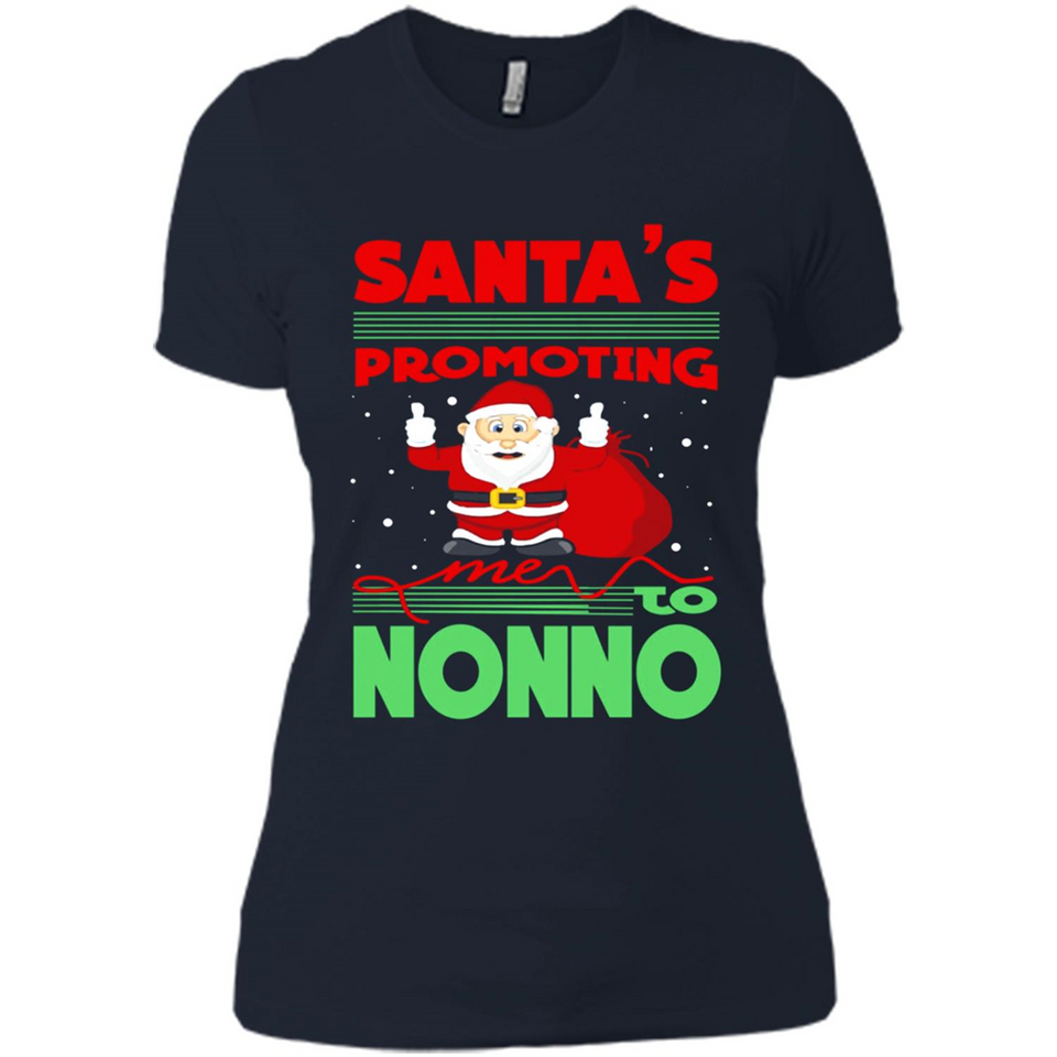 Santa's Promoting Me To Nonno - Ladies' Boyfriend T-Shirt