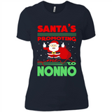 Santa's Promoting Me To Nonno - Ladies' Boyfriend T-Shirt